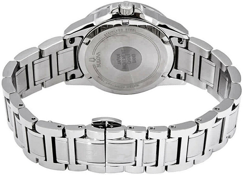 Orë dore për femra Bulova Marine Star 96P201, e argjendtë