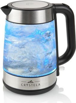 Ibrik elektrik ETA Crystela 615390000, 1.7 L, i argjendtë 