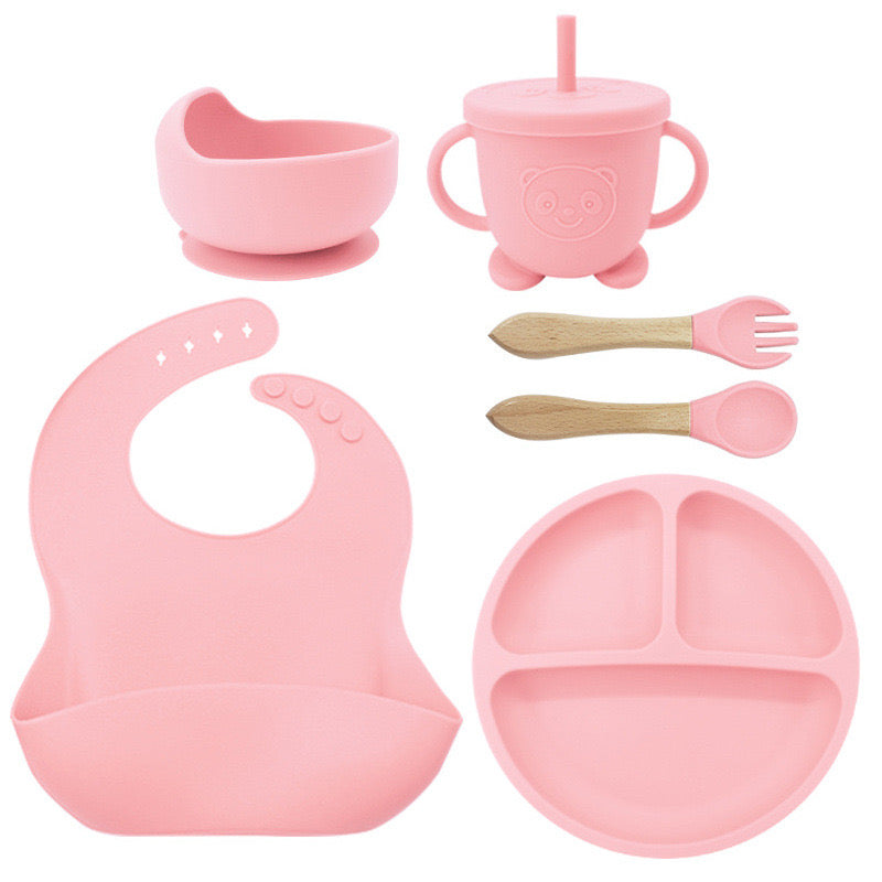 Set Ushqimi – 6 Pjesësh Pembe.