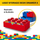 Kuti tavoline LEGO, me sirtar, (8), e kuqe
