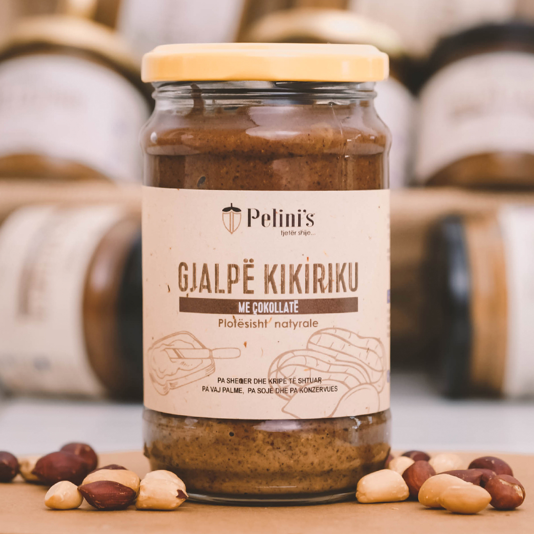 Gjalpë kikiriku me çokollatë Pelini's, 300g