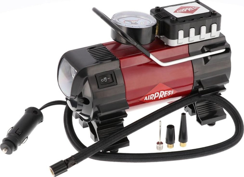 Kompresor ajri për veturë Airpress 36950, 12V, 140W, i zi