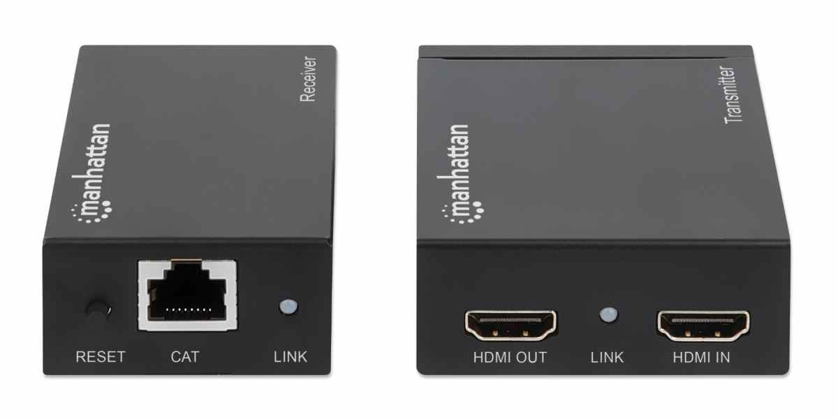 Set zgjerues sinjali Manhattan 207461, 1080p HDMI-Ethernet