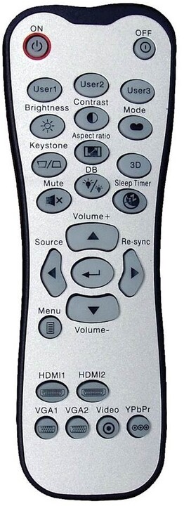 Projektor Optoma HD28e, i zi