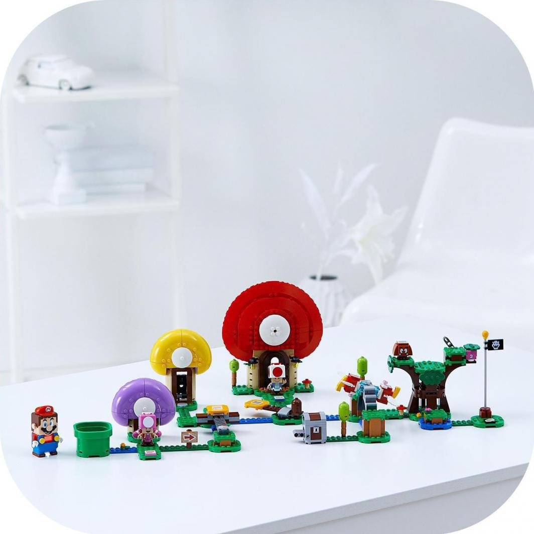 Lego Super Mario Toad Is Looking For The Treasure, 464 elemente