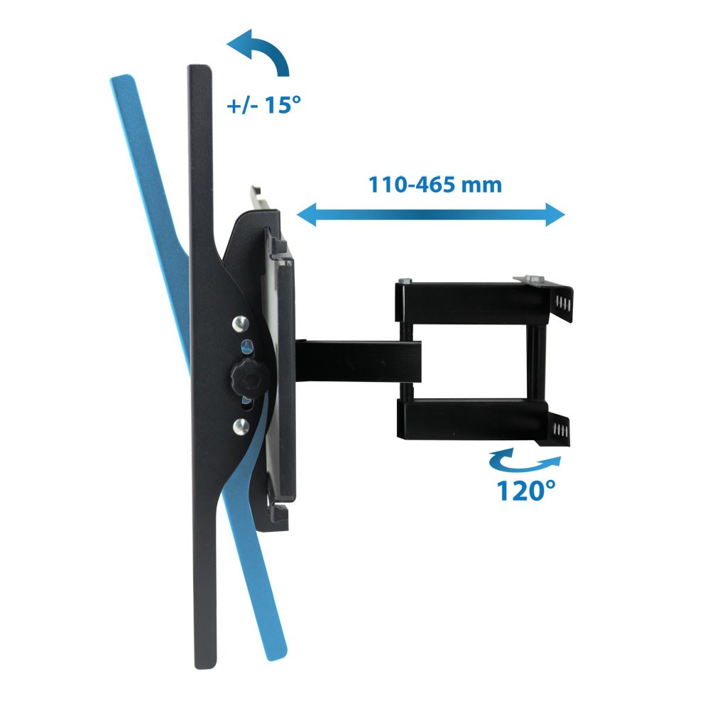 Mbajtëse muri për TV Esperanza Titan, 26-70", 55kg, e zezë