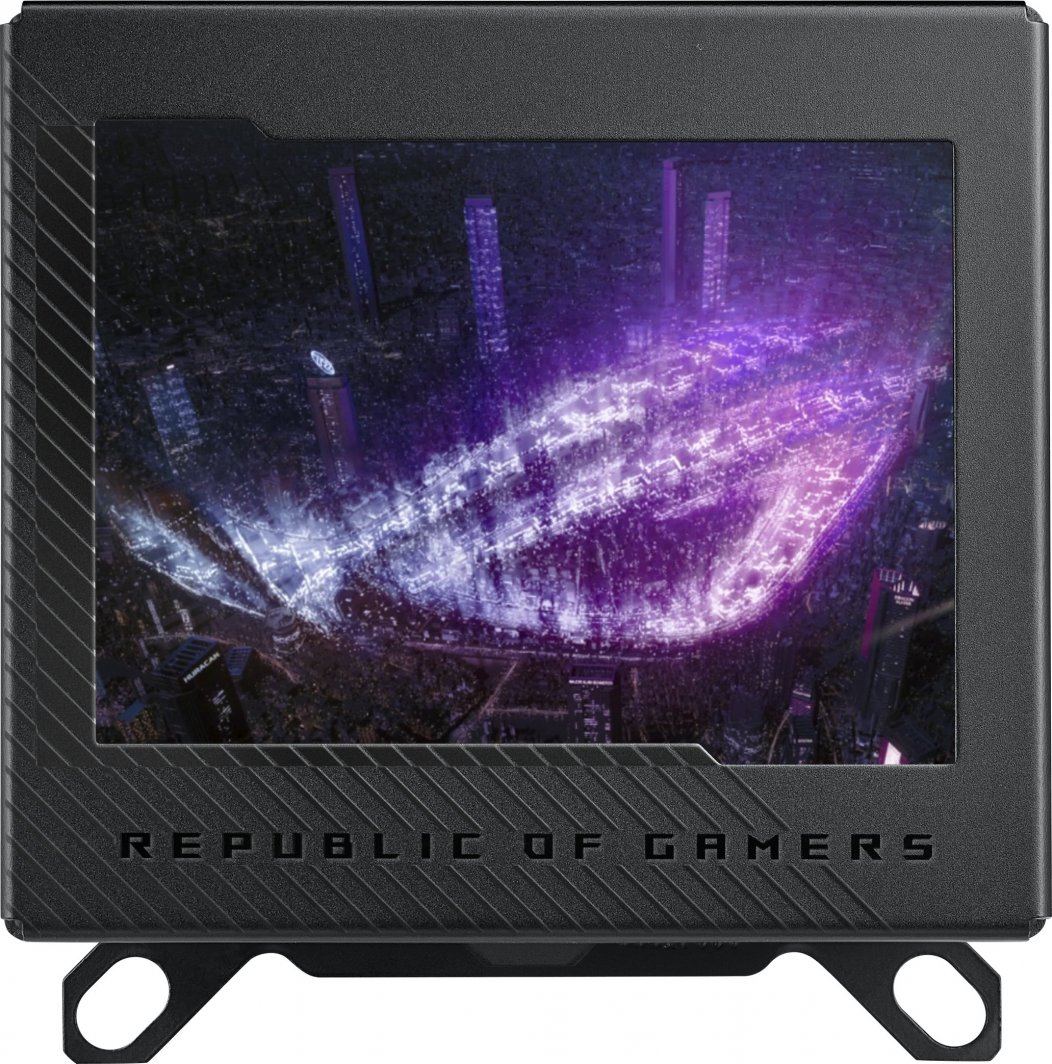 Bllok uji për ftohës ASUS ROG Ryujin III WB, Asetek, 3.5” LCD, i zi