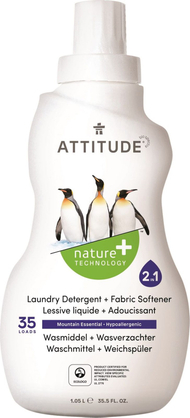 Detergjent për rroba Attitude 2-në-1, 1040 ml Detergjent për rroba Attitude 2-në-1, 1040 ml