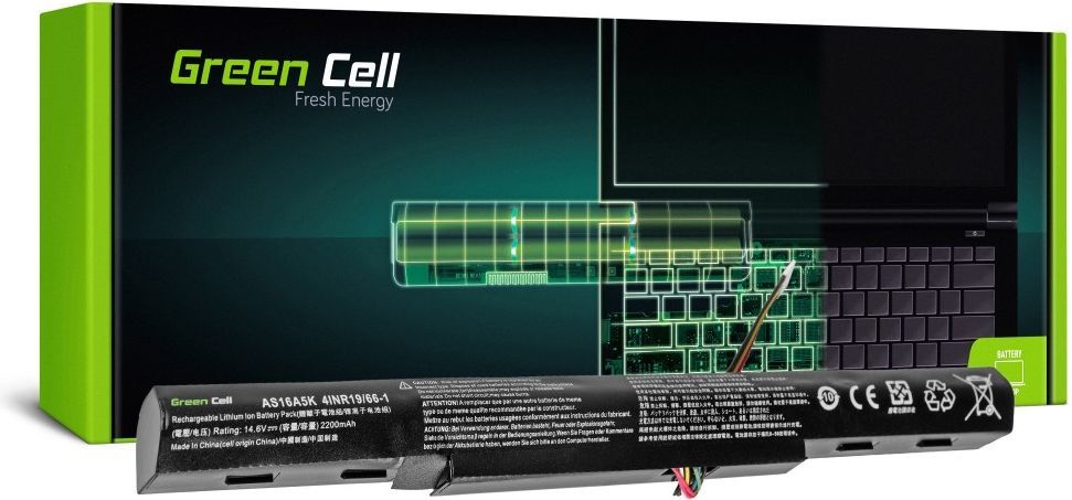 Bateri për laptop Green Cell AS16A5K për Acer Aspire E 15 E15 E5-575 E5-575G E 17 E17 E5-774 E5-774G (AC51)