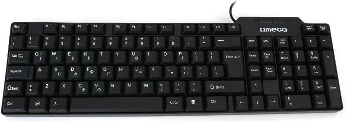 Tastierë Omega OK-05 (OK05TGR), e zezë, GR