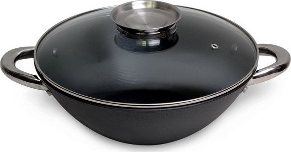 Tenxhere me kapak Kamille, 32 cm, e zezë