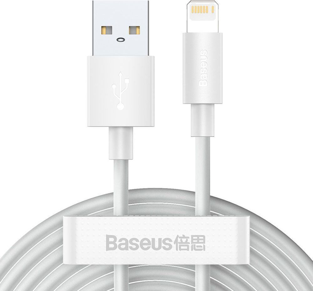 Kabllo karikimi Baseus Wisdom Lightning-USB, 150 cm, 2.4 A, e bardhë