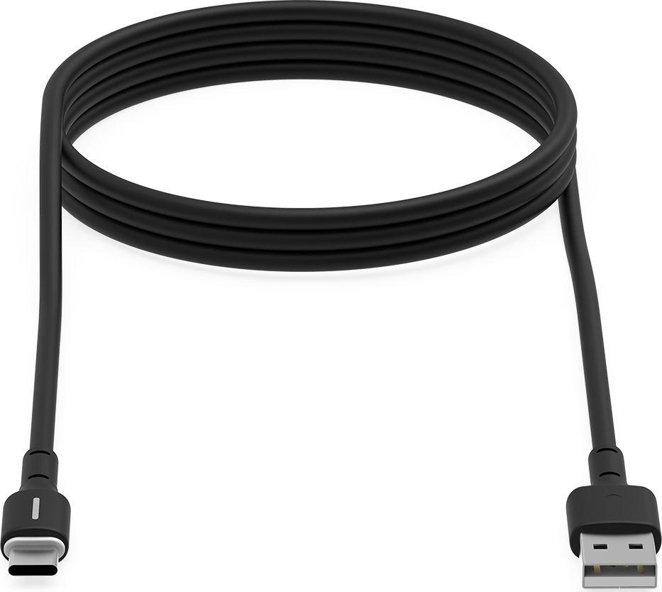 Kabllo Krux, USB-A - USB-C, 1.2m, e zezë 