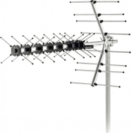 Antenë e jashtme RTV Sencor SDA 611 DVB-T2/T Gain 12dB, Imp 75OHm, 4G LTE-SDA 611, e zezë