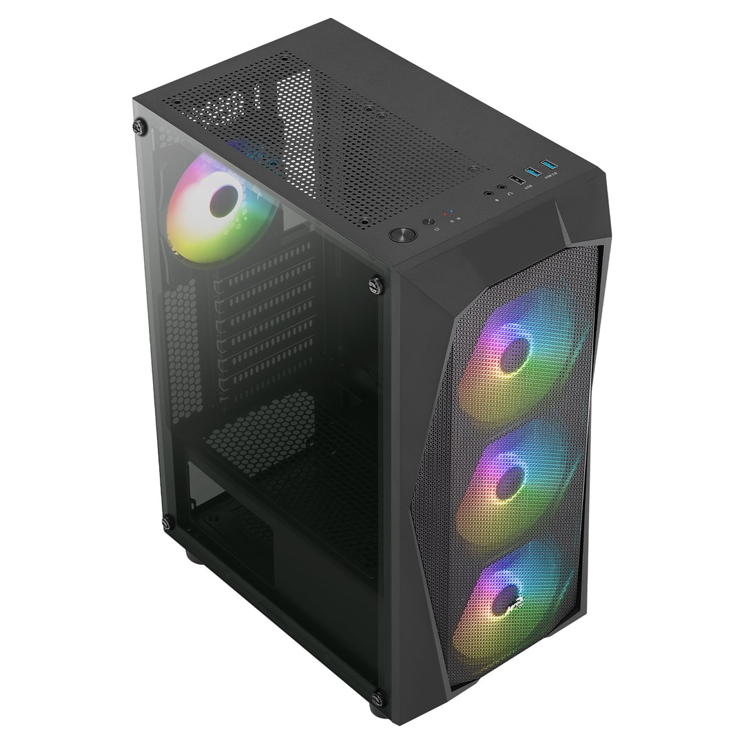 Kasë Aerocool PGS Falcon-A-BK-V1 FRGB, e zezë