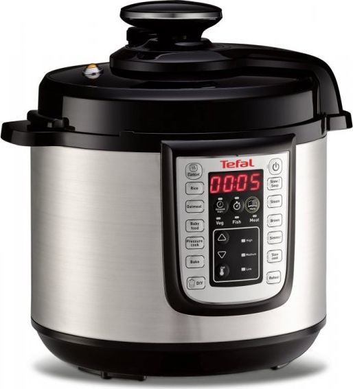 Tenxhere elektrike Tefal CY505E30, 6 l, e argjendtë