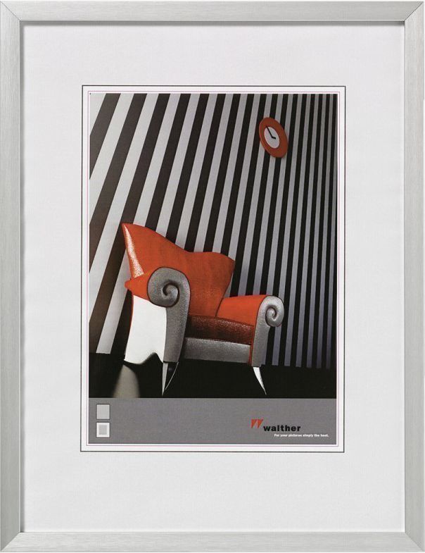 Kornizë për fotografi Walther, 15 x 20 cm, e argjendtë