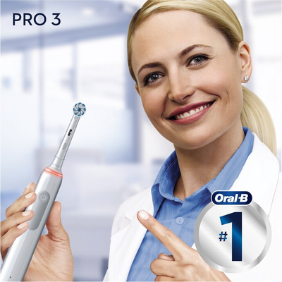 Furçë për dhëmbë Oral-B PRO 3 3500 Sensitive Clean White + këllëf udhëtimi