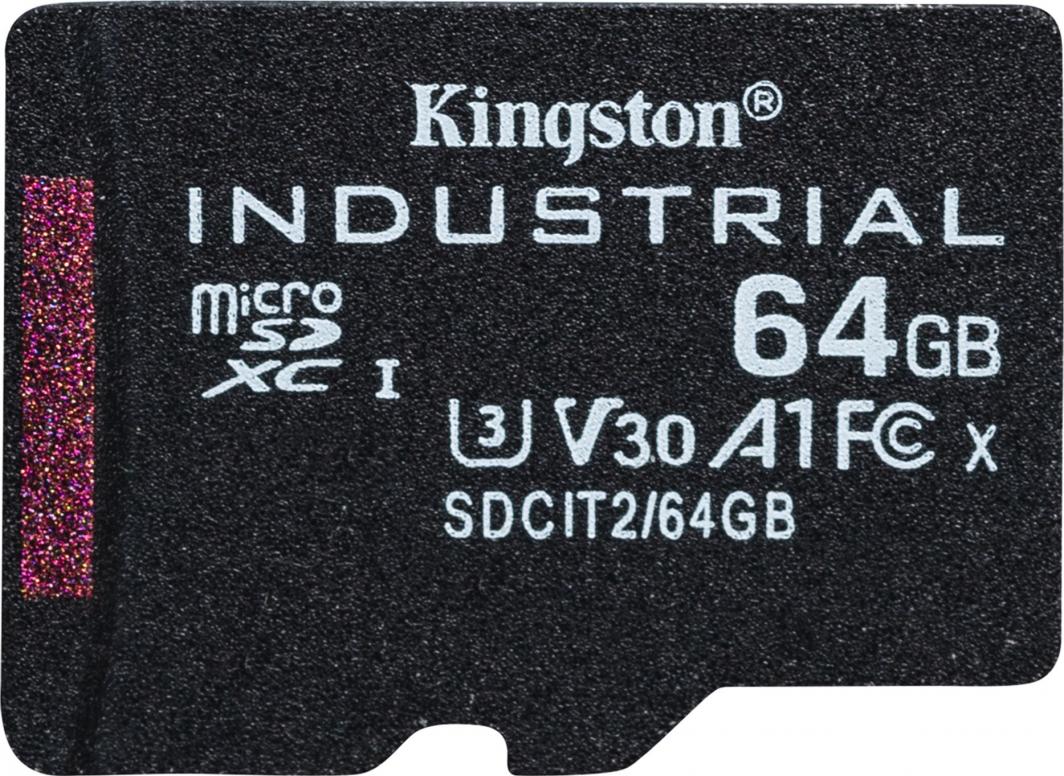 Kartë memorie Kingston Industrial MicroSDXC, 64 GB, 10 UHS-I / U3 A1 V30 (SDCIT2 / 64GB) Kartë memorie Kingston Industrial MicroSDXC, 64 GB, 10 UHS-I / U3 A1 V30 (SDCIT2 / 64GB)