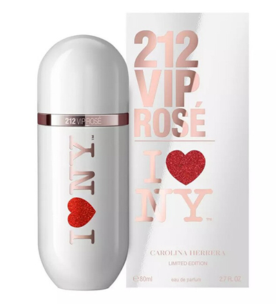 Eau de Parfum Carolina Herrera 212 VIP Rose I Love NY Limited Edition, 80 ml