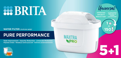 Filtrues uji Brita Maxtra+Pure Performance (6 copë)