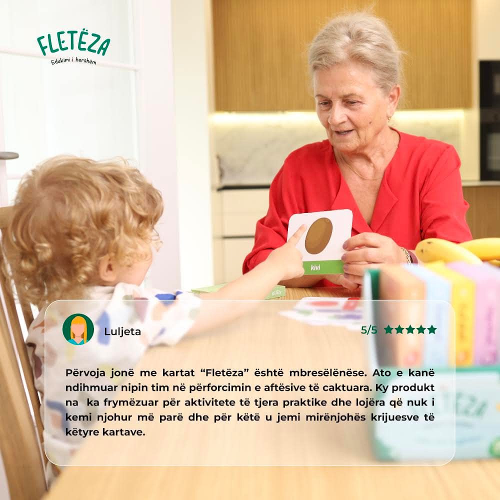 Karta edukative Fletëza, 6 në 1, 180 copë