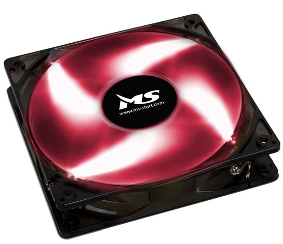 Ventilator MS FREEZE L120, i kuq