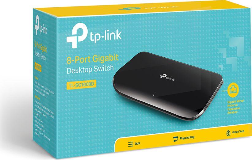 Switch TP-Link SG1008D, 8x porte, 16Gb/s, i zi