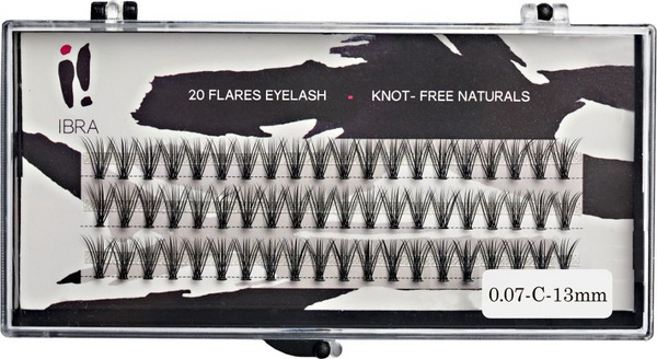 Set i qerpikëve Ibra 0,07-C-13 mm, të zinj