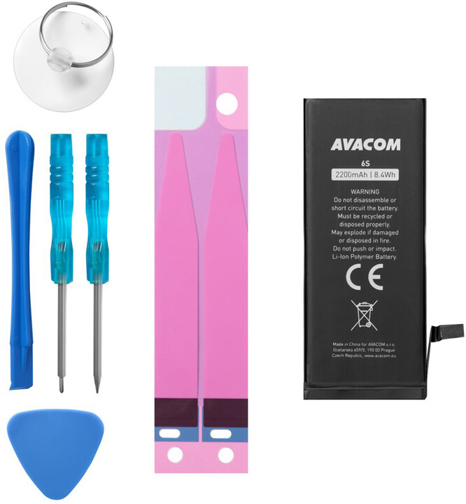 Bateria Avacom për celular iPhone 6s, 2200mAh, Li-Ion