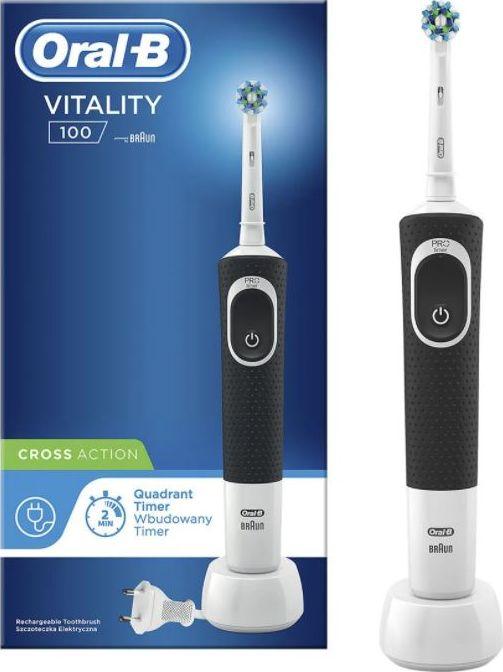 Furçë dhëmbësh elektrike Oral-B Vitality 100 CrossAction, e zezë. 