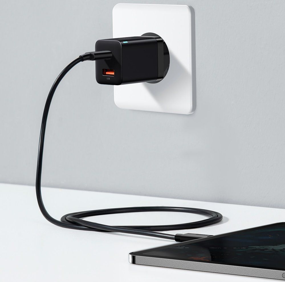 Karikues Baseus Super Si Pro, 1 x USB A 1 x USB C, i zi