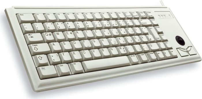 Тастатура Cherry Compact, со кабел, DE, сива