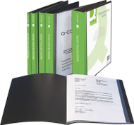 Set libreza të punës Q-Connect, PP, A4, 460 mikron, 20 copë, të zeza