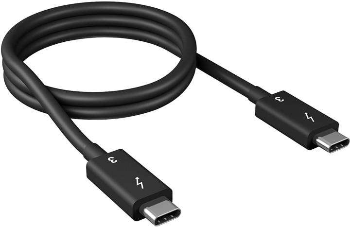 Kabllo ICY BOX IB-CB013-TB3, Thunderbolt 3 Type-C -Type-C, 0.5 m, e zezë Kabllo ICY BOX IB-CB013-TB3, Thunderbolt 3 Type-C -Type-C, 0.5 m, e zezë