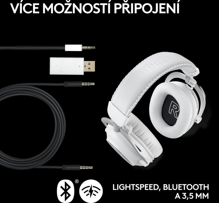 Kufje Logitech G PRO X 2 LIGHTSPEED, të bardha