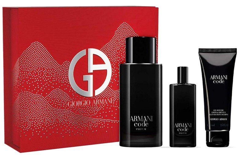 Set për meshkuj Giorgio Armani Armani Code Parfum, parfum 125 ml + xhel dushi 75 ml + parfum 15 ml