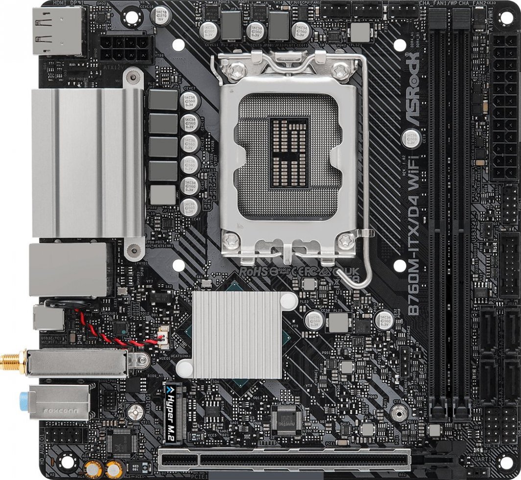 Pllakë amë ASRock B760M-ITX/D4 WIFI