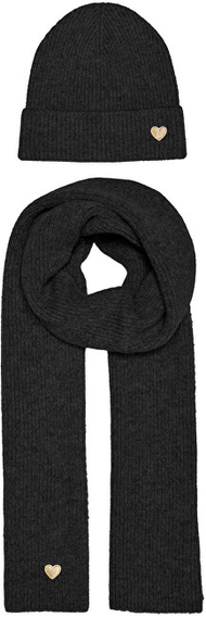 Set për femra Only, shall + kapelë, të zeza Set për femra Only, shall + kapelë, të zeza