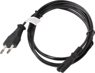 Kabllo Lanberg CEE 7/16 - IEC 320 C7, 1,8 m, e zezë