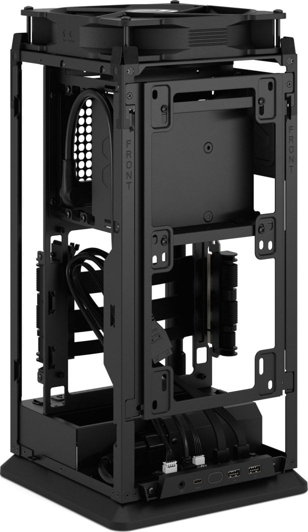 Kasë Fractal Design Mood, e zezë, Micro Tower