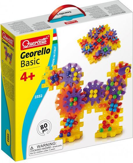Set me blloqe ndërtimi Quercetti Georello Basic, 80 elemente, shumëngjyrëshe