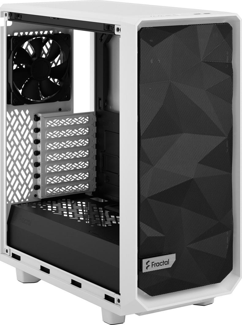 Kasë Fractal Design Meshify 2 Compact TG Clear Tint, e bardhë, Midi Tower