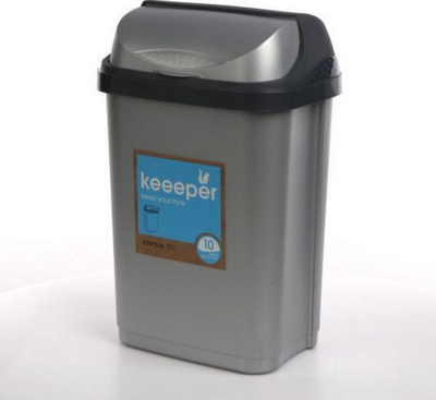 Kosh i mbeturinave NoName (0607002131 Alt), i argjendtë 