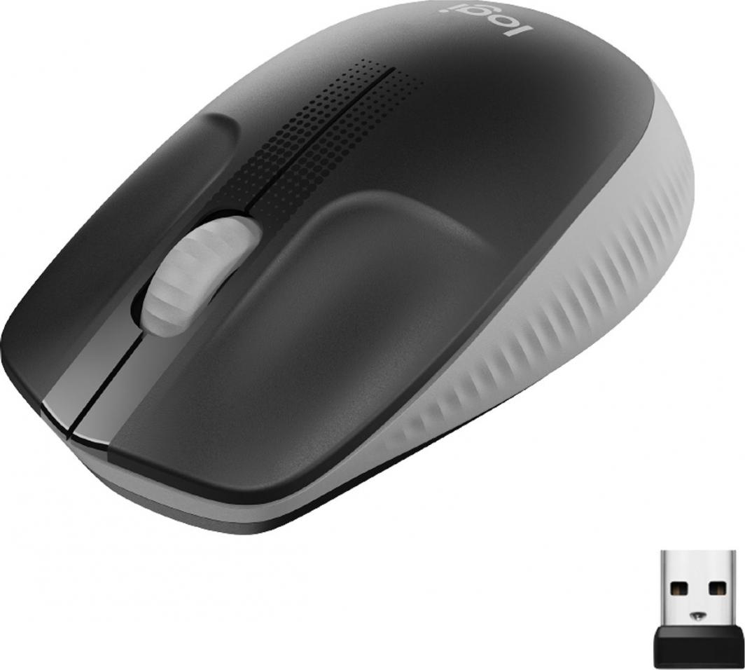 Maus Logitech M190 (910-005906), i zi / hirtë