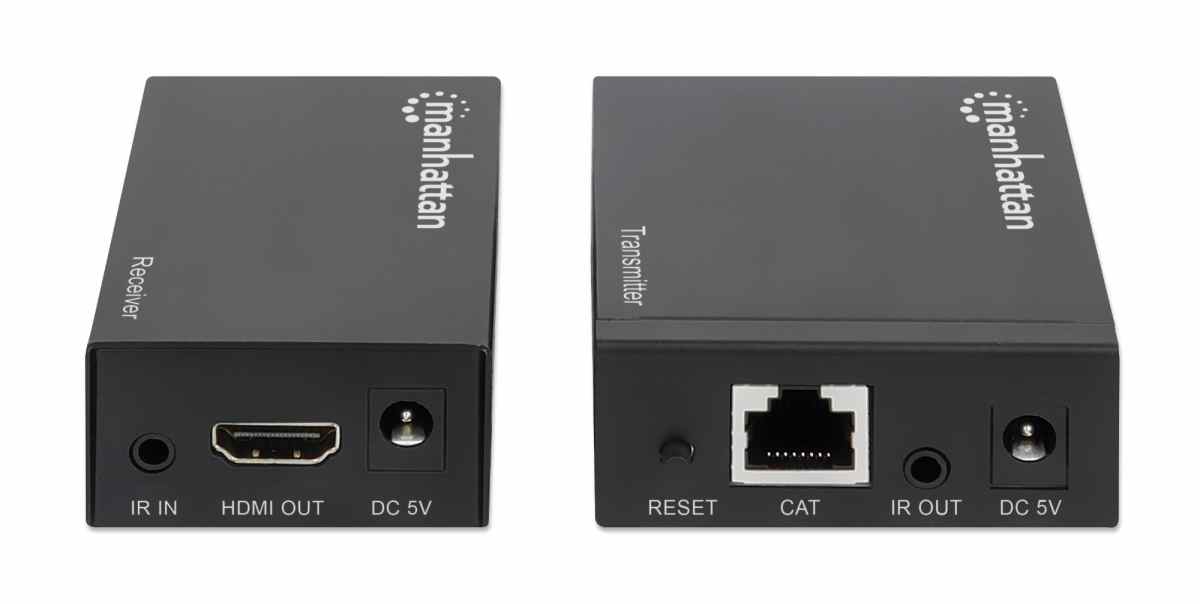 Set zgjerues sinjali Manhattan 207461, 1080p HDMI-Ethernet