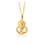 Qafore dhe varëse e flakëruar në ari 24 karatësh QV24K, 36 x 20 mm