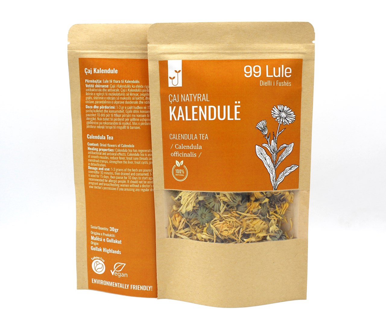 Çaj kalendule natyral 99 LULE - 2 pako