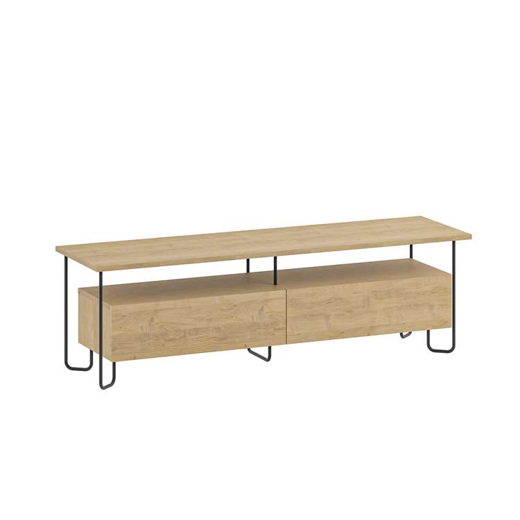 Komodë për TV Decortie Cornea 150 cm, kafe e hapur