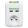 Prizë Logo, 2x USB, e bardhë